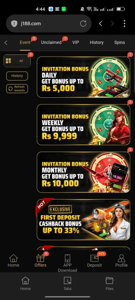 j188 Game Bonuses And Rewards